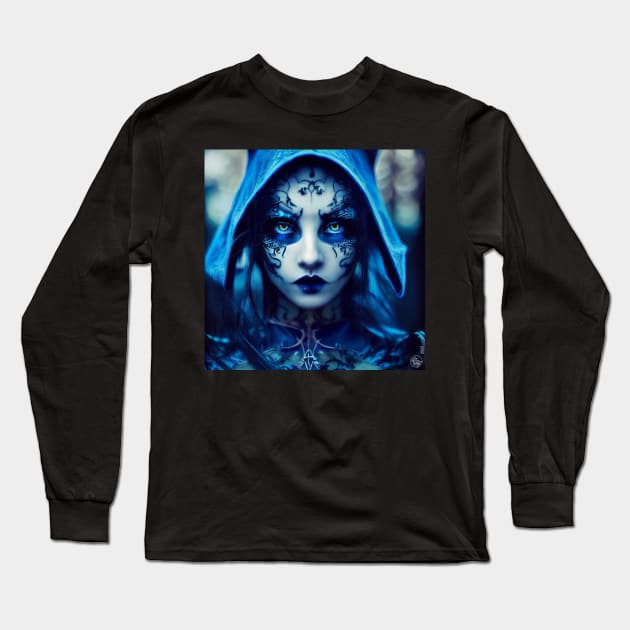 Leata - Sexy Gothic Elf Woman Long Sleeve T-Shirt by JediNeil